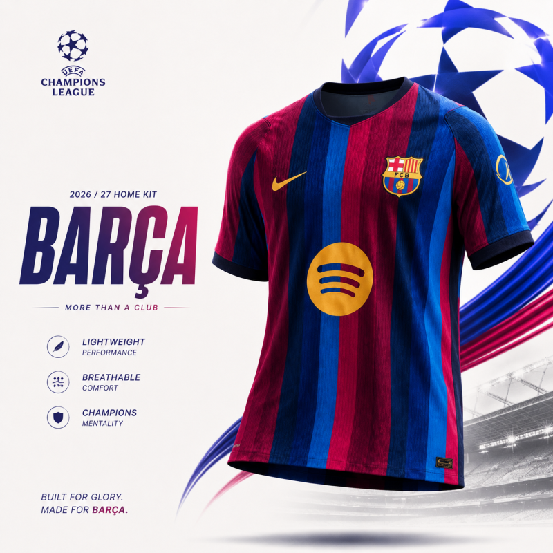 Barcelona Home Jersey 2026/27 (Player Edition)