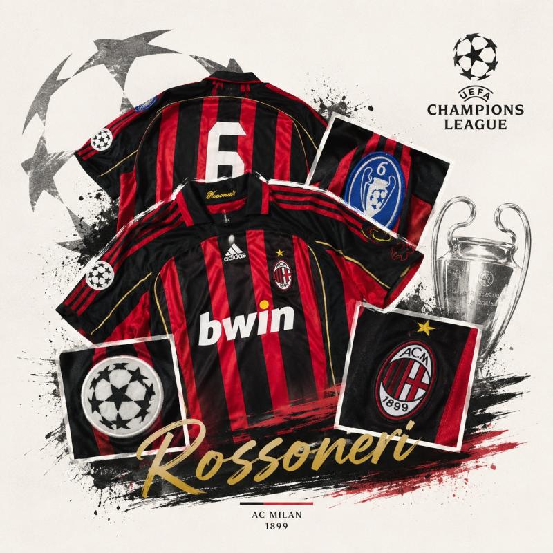 Ac Milan 06/07 Retro Kit (Local Version)