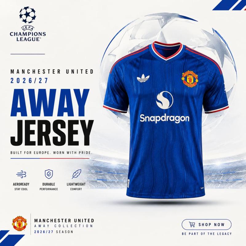 Manchester United 2026/27 Away Kit (Player Edition)