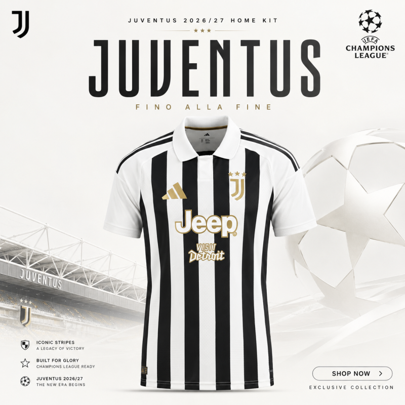Juventus 26/27 Home Kit (Player Edition)