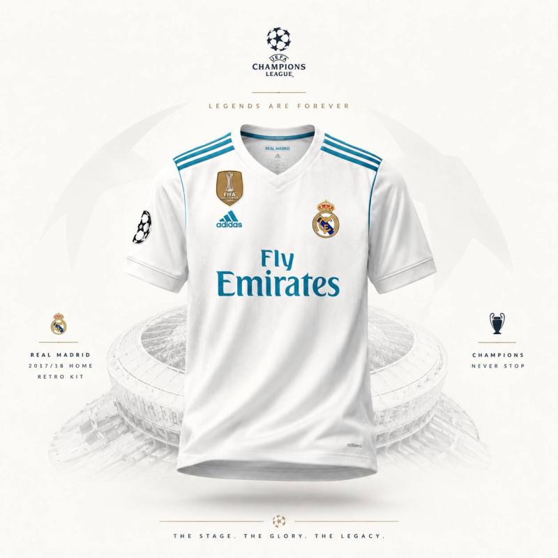 Real Madrid 17/18 Home Kit (BD Premium)