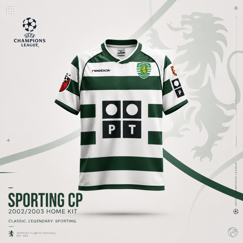 Sporting Cp 2002/03 Home Kit (Special BD Premium)